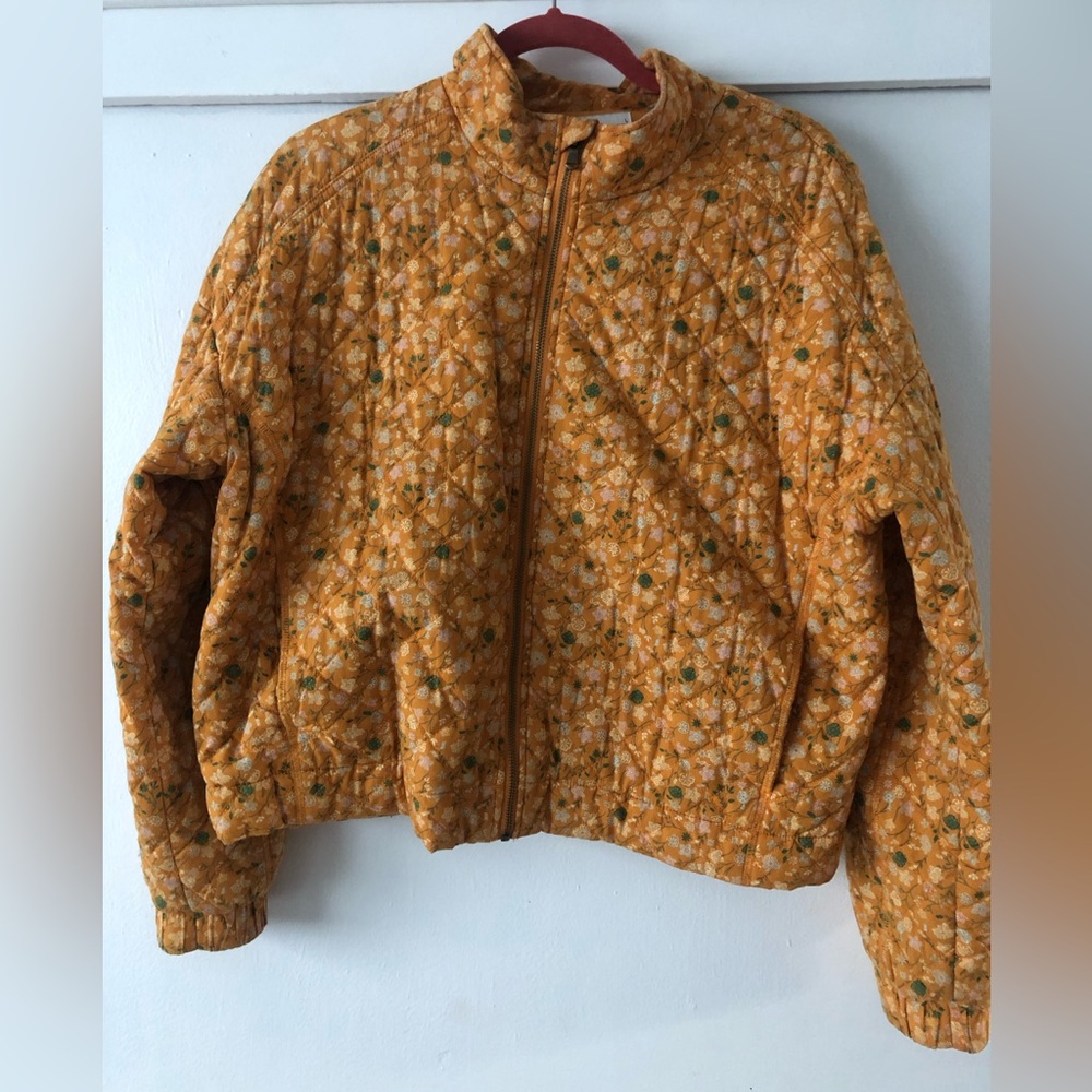 Quilted print bomber jacket